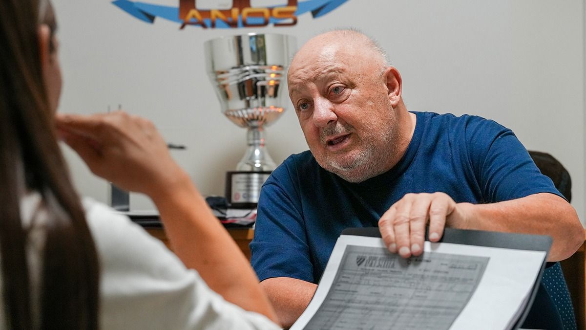 Omar Sperdutti, cuando admiti&oacute; a Diario UNO haber transferido dinero de la Liga Mendocina a cuentas de empresas de la esposa y los hijos.