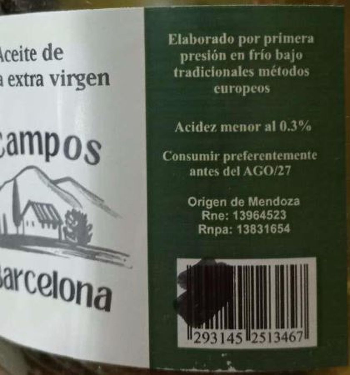 Uno de los aceites de oliva prohibidos por la Anmat Uno de los aceites de oliva prohibidos por la Anmat