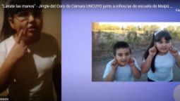Chicos de una primaria de Maipú participaron de un video de concientización
