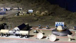 China presentó un simulador de colonia lunar