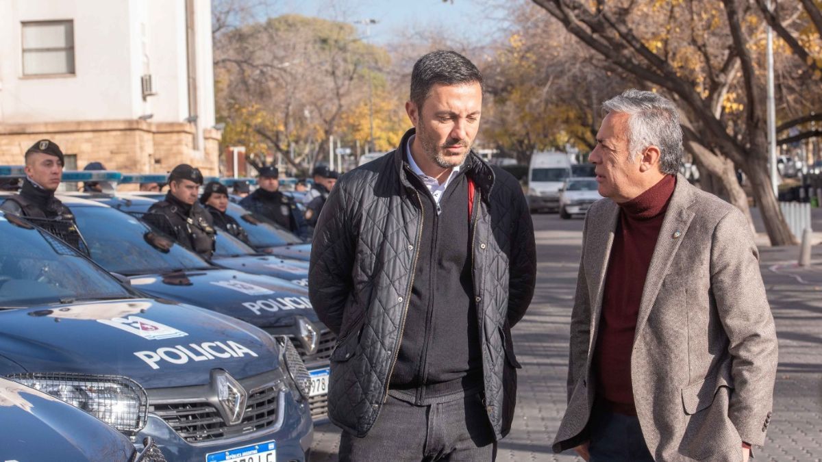 Luis Petri y Alfredo Cornejo, juntos tras las PASO del domingo.