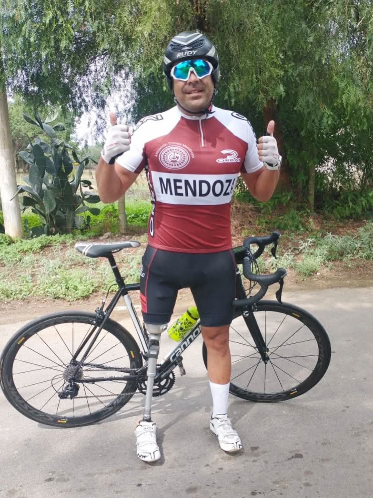 Federico Arrieta. El uspallatino fue subcampe&oacute;n de ciclismo adaptado en la edici&oacute;n pasada&nbsp; del Campeonato Argentino de Ruta.