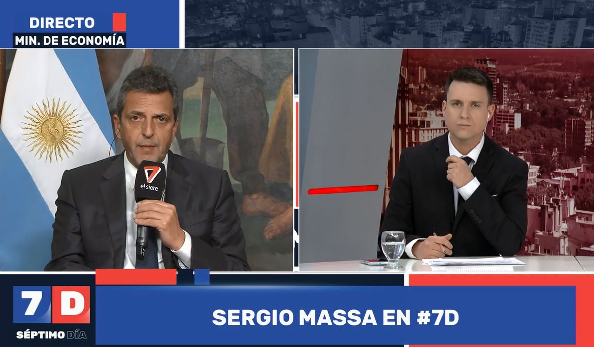 Sergio Massa en Séptimo Día. Sergio Massa en Séptimo Día.