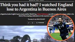 Un periodista inglés vio el partido rodeado de 150.000 hbinchas argentinos