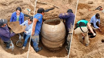 Las lluvias en Argentina desenterraron el pasado al exponer una urna funeraria de hace más de 1.000 años