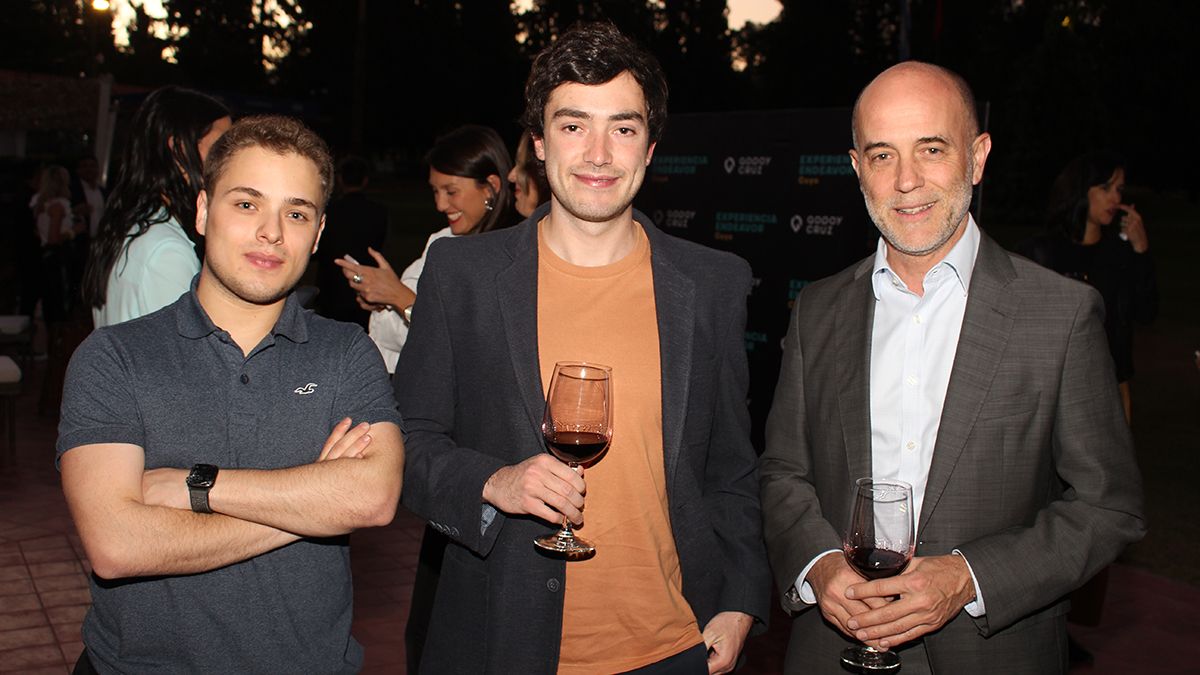 Franco Trenti, Marcos Bruno y Fernando Pérez Hualde.