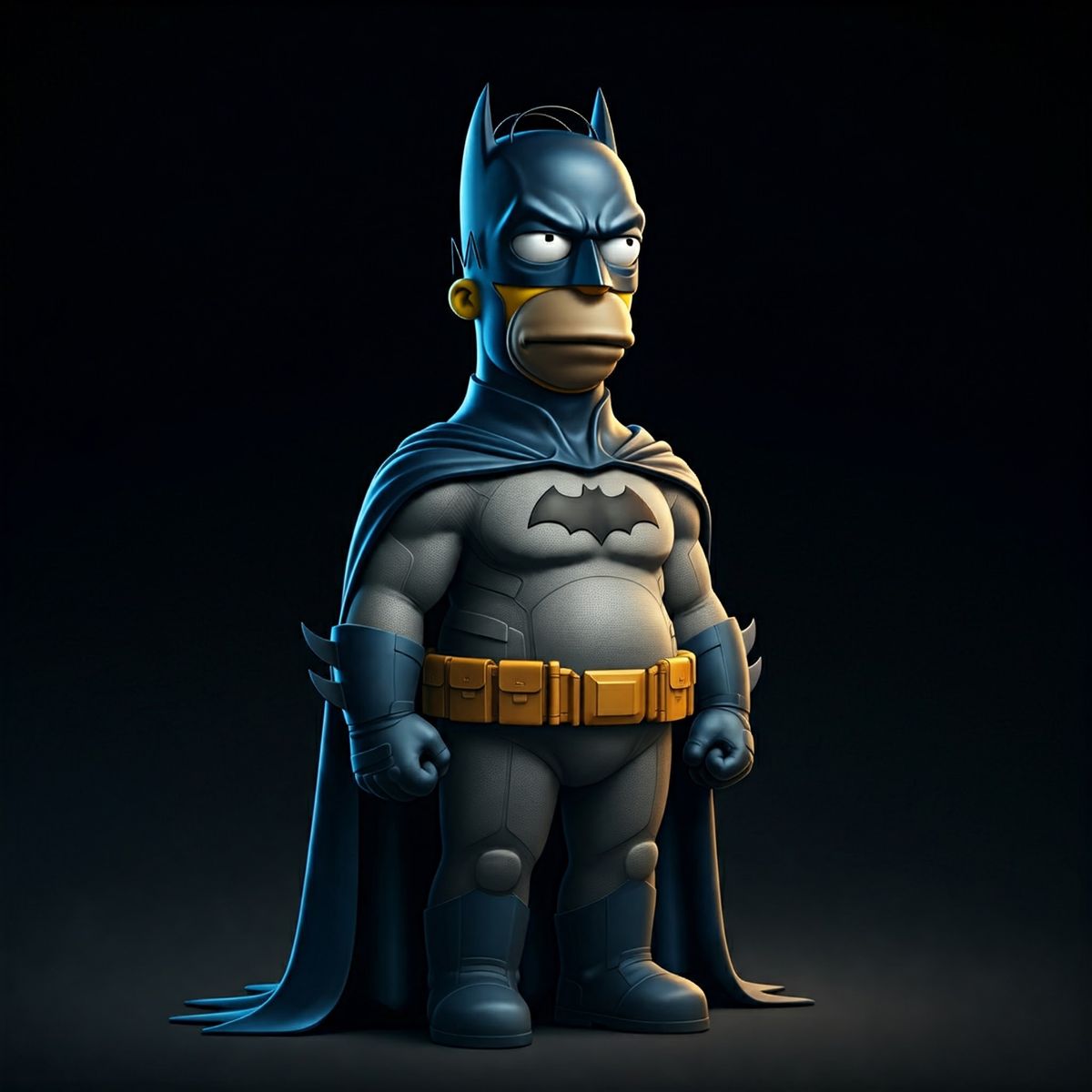 Homero Simpson como Batman. Homero Simpson como Batman.