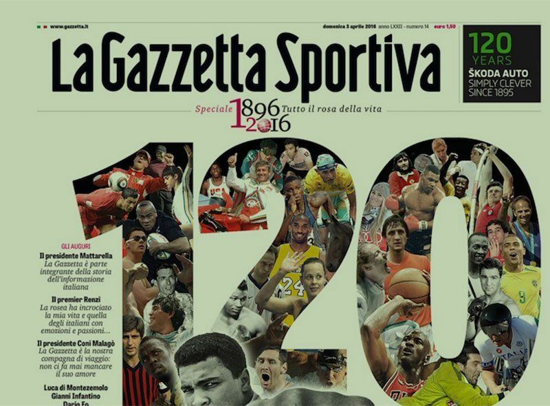La Gazzetta dello Sport cumplió 120 años en Italia