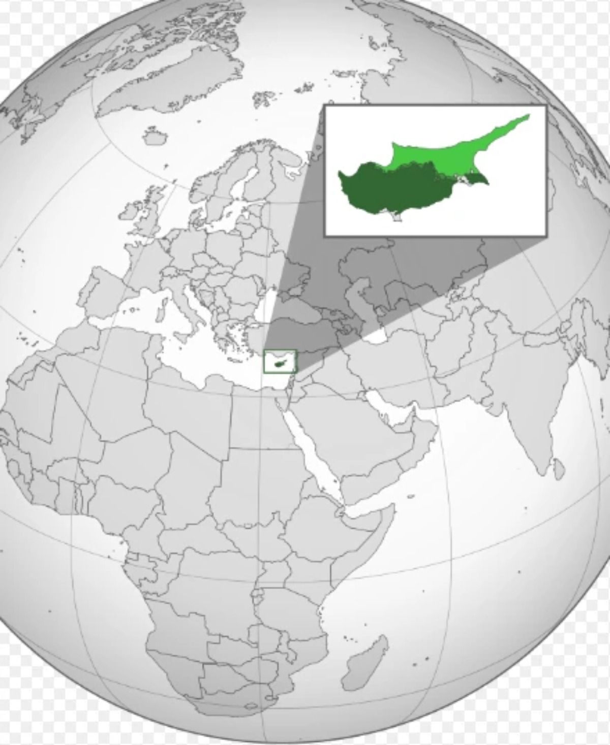 La ubicación de Chipre, el destino de los cascos azules argentinos. La ubicación de Chipre, el destino de los cascos azules argentinos. 