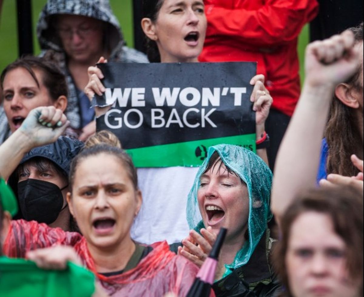 La marcha de las mujeres apuntó contra el presidente.