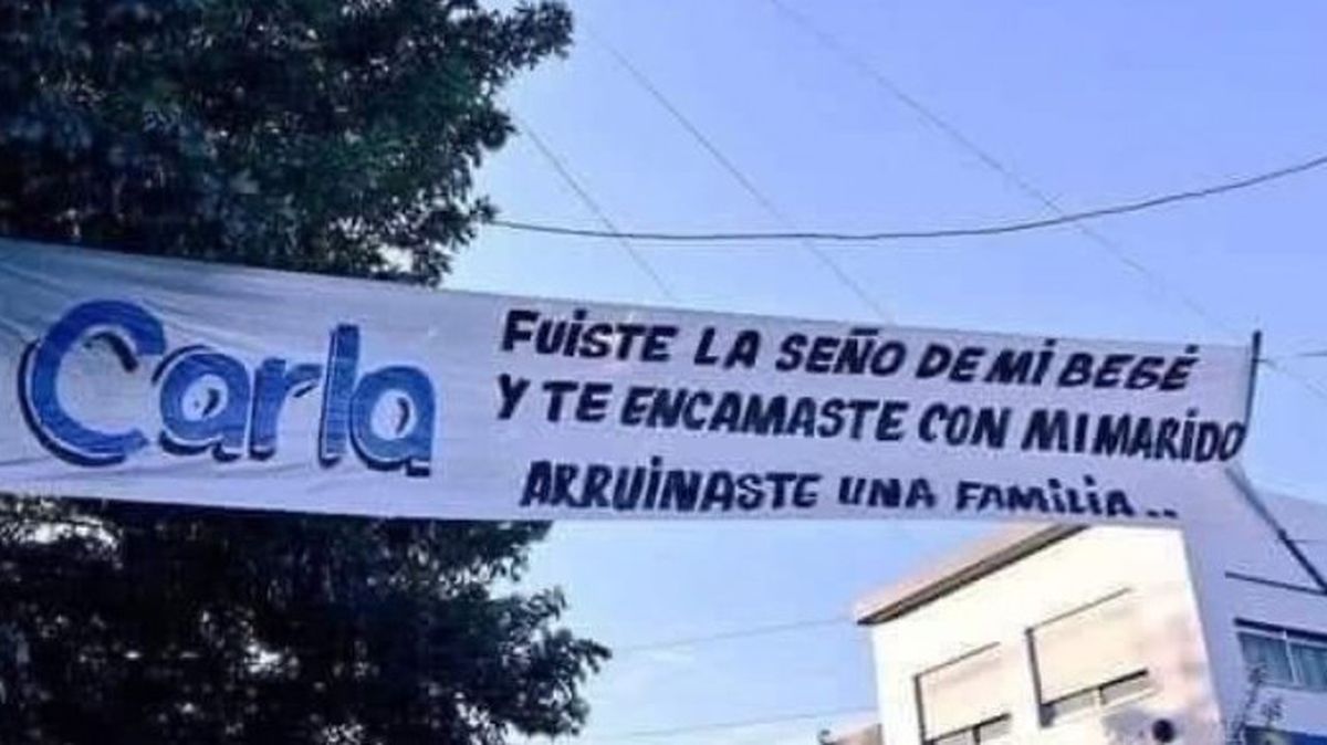 Arruinaste una familia: el desopilante cartel contra una maestra que se hizo viral en Twitter