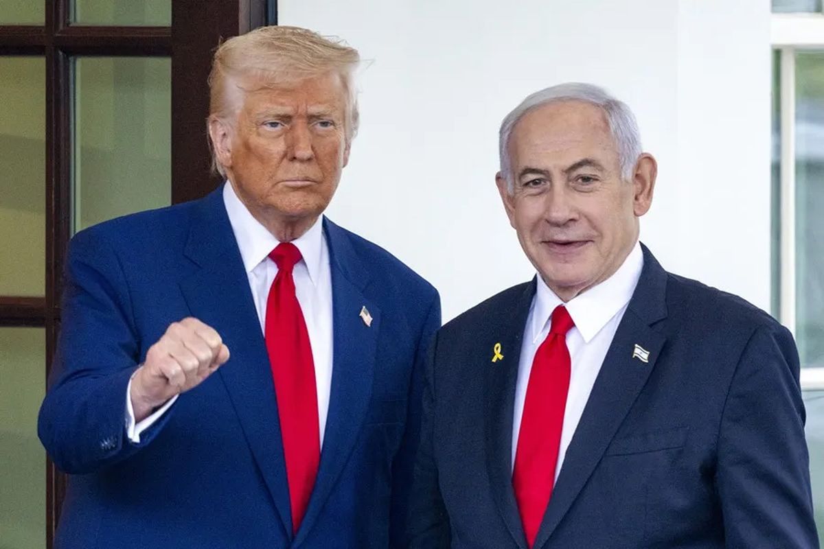Donald Trump con el primer ministro de Israel Benjamin Netanyahu en la Casa Blanca (Archivo). Crédito: EFE.