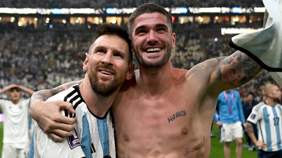 Rodrigo De Paul y su emocion por el título de la Selección argentina.