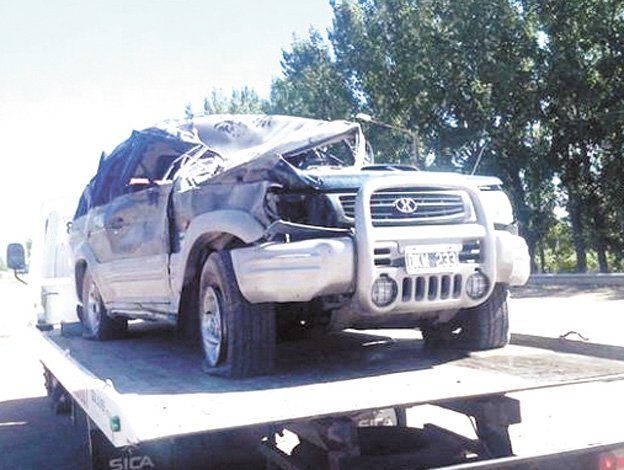 Una familia de San Rafael volcó al salir de vacaciones