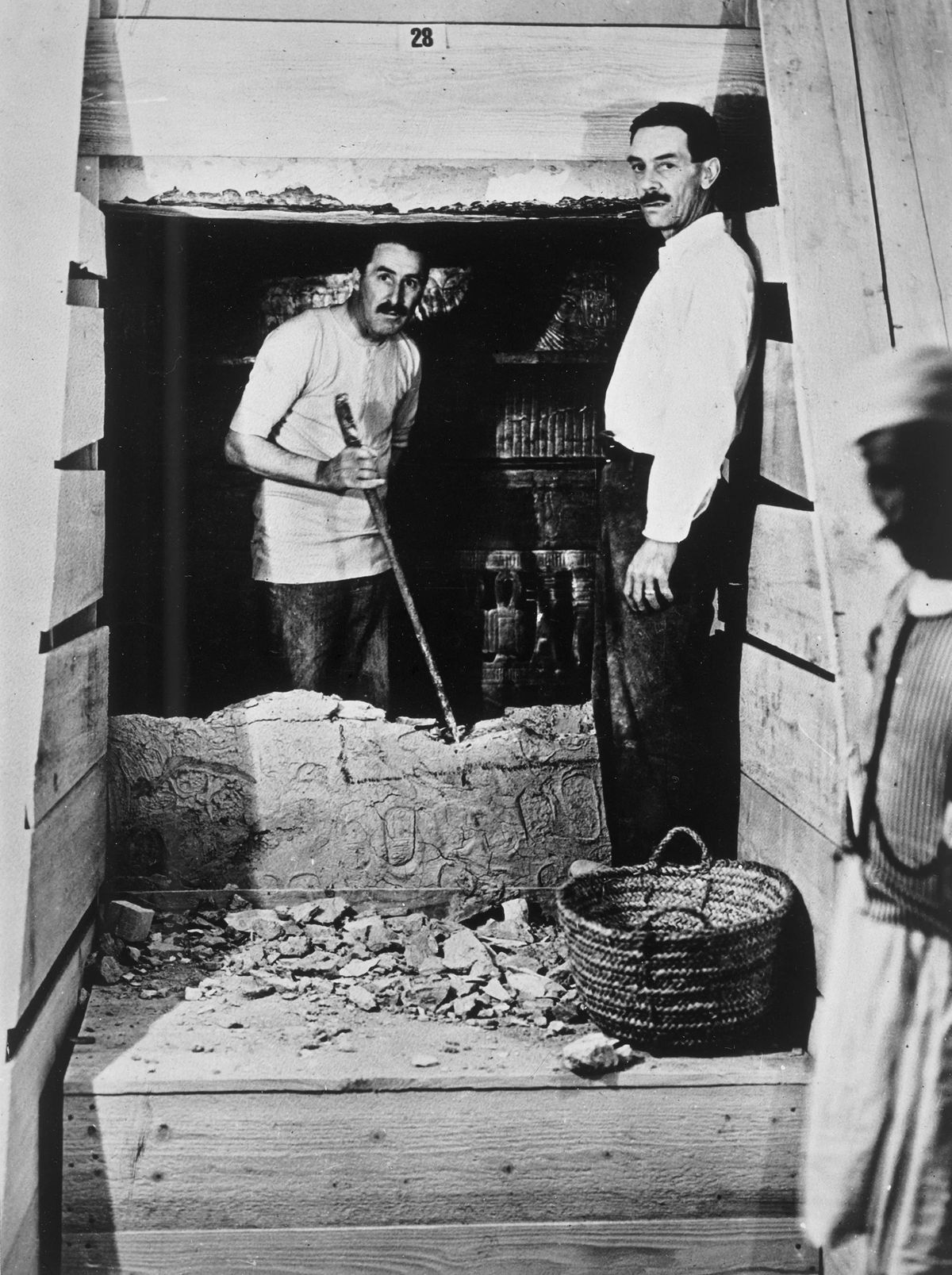Los sellos fueron dañados en la excavación original de la tumba. Imagen: The history blog Los sellos fueron dañados en la excavación original de la tumba. Imagen: The history blog