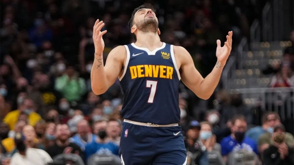 Facundo Campazzo se enfermó y no pudo jugar en los Denver Nuggets.