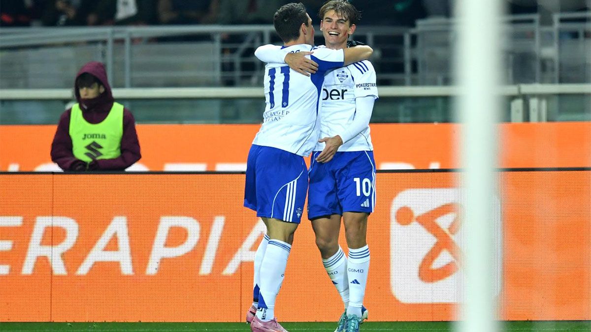 Nico Paz y Maxi Perrone se destacaron en la goleada del Como sobre Torino