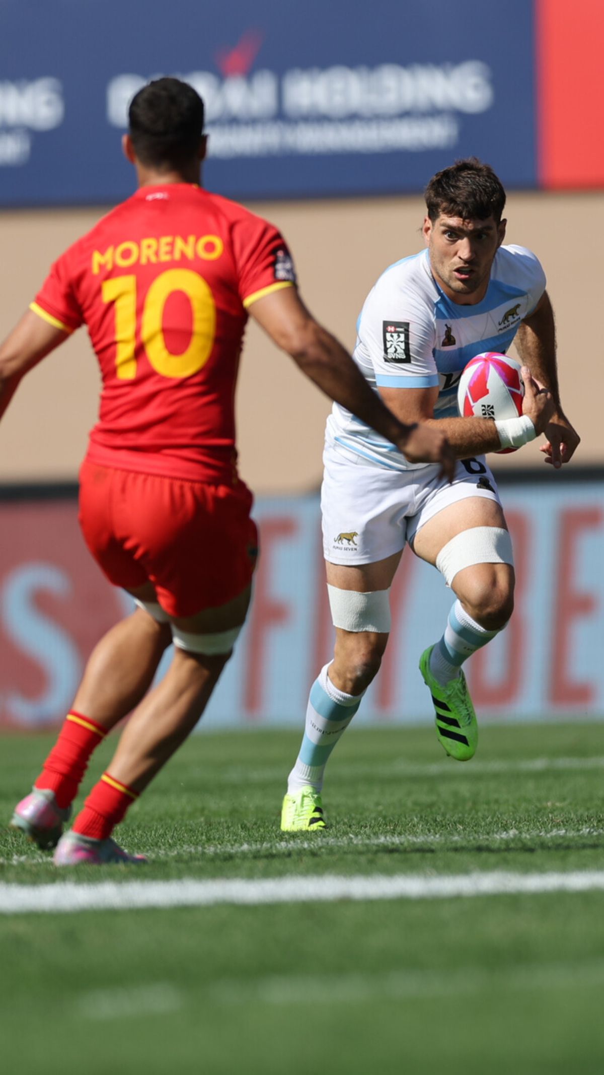 Los Pumas 7s no pudieron cerrar los dos partidos y terminaron últimos en el Seven de Dubai.