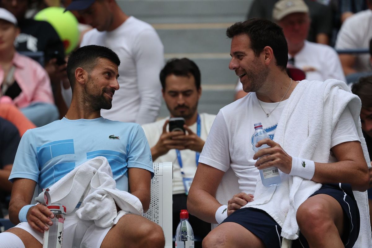 Djokovic y Del Potro juntos en el US Open.