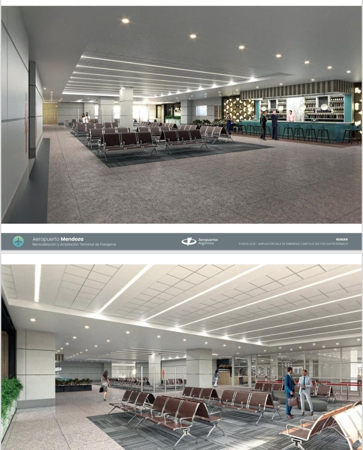 Maqute de las obras previstas para el Aeropuerto de Mendoza. Maqute de las obras previstas para el Aeropuerto de Mendoza.