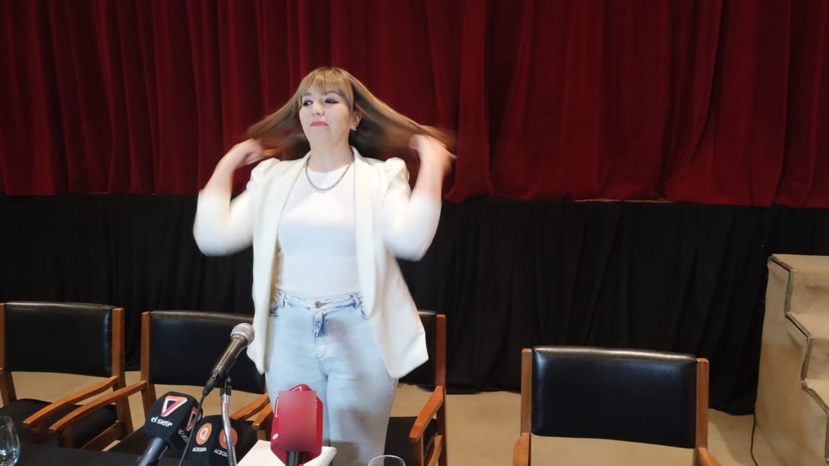 Janina Ortiz durante la conferencia de prensa de este miércoles. Janina Ortiz durante la conferencia de prensa de este miércoles.