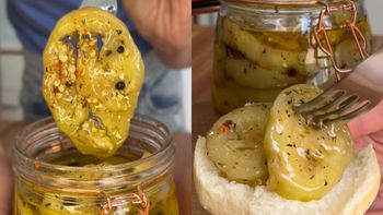 Así se hace la mejor receta de berenjena en escabeche casera para una picada