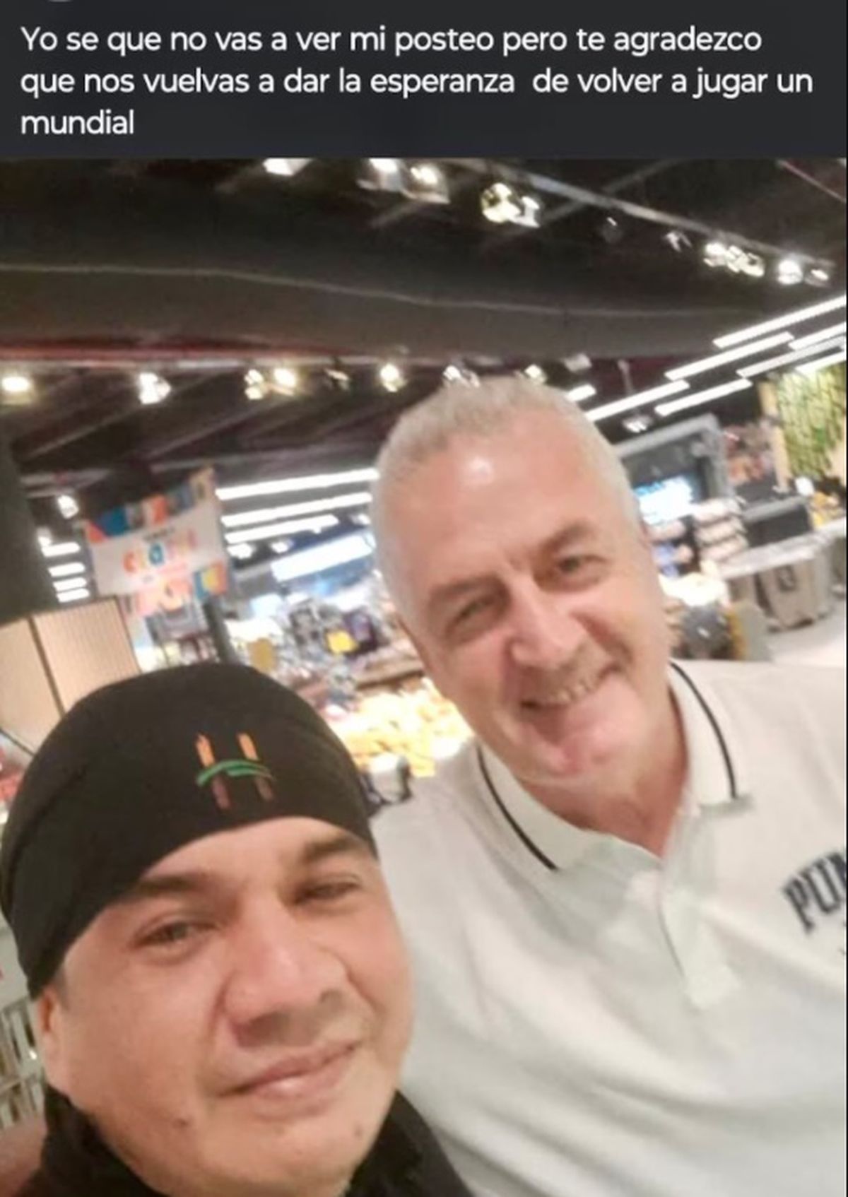 El posteo que Claudio le dedic&oacute; a Gustavo Alfaro tras su encuentro.