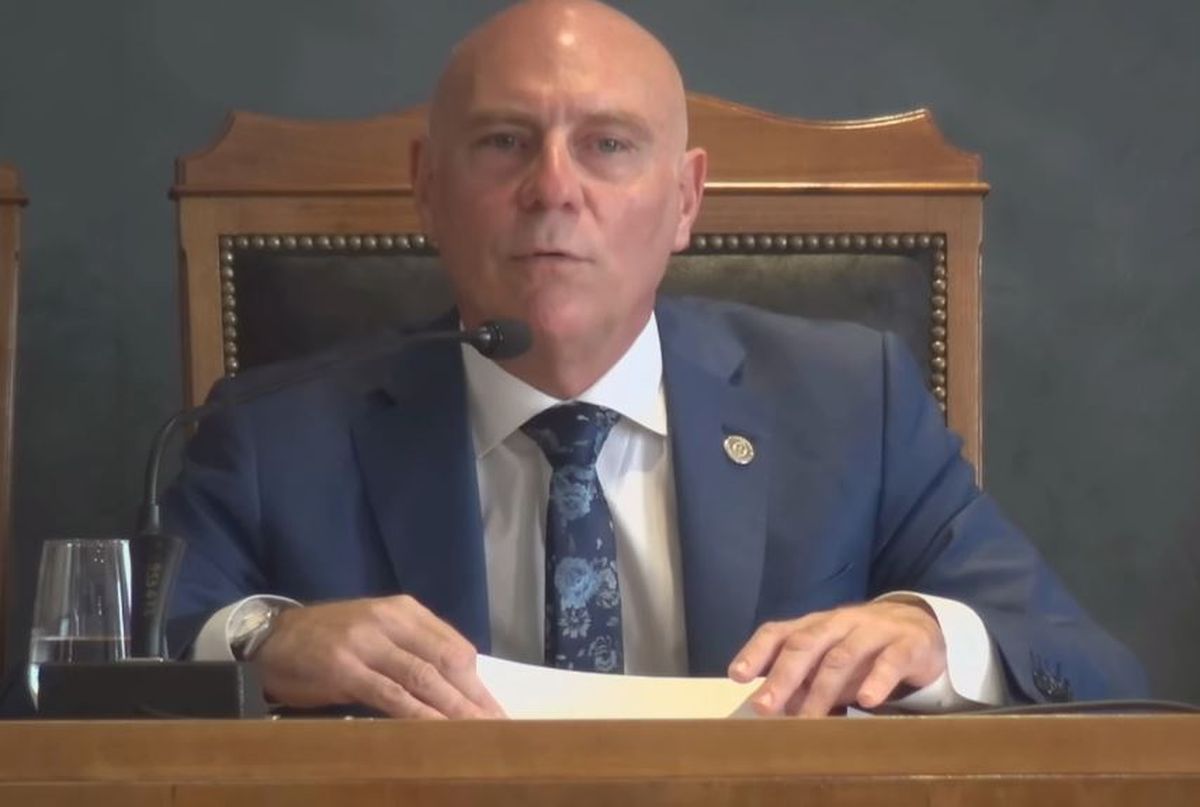 El acto se realizó en el Palacio de Justicia.