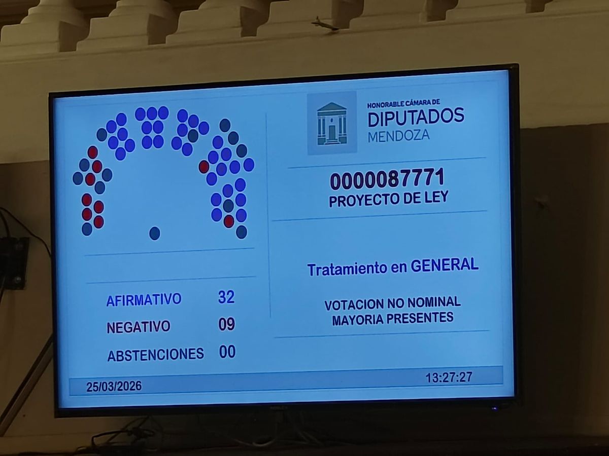 La reforma de la ley de arbolado público, se sancionó en la Cámara de Diputados por 32 votos a favor y 9 en contra. 