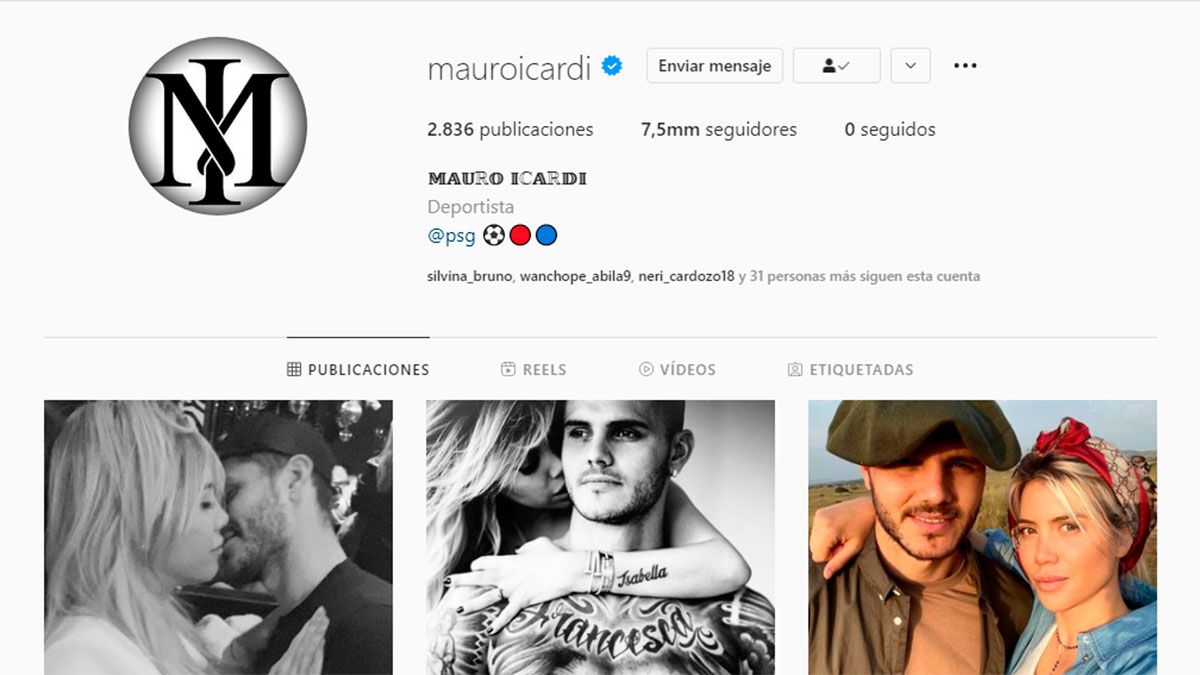 Mauro Icardi y otro inentendible movimiento en su Instagram
