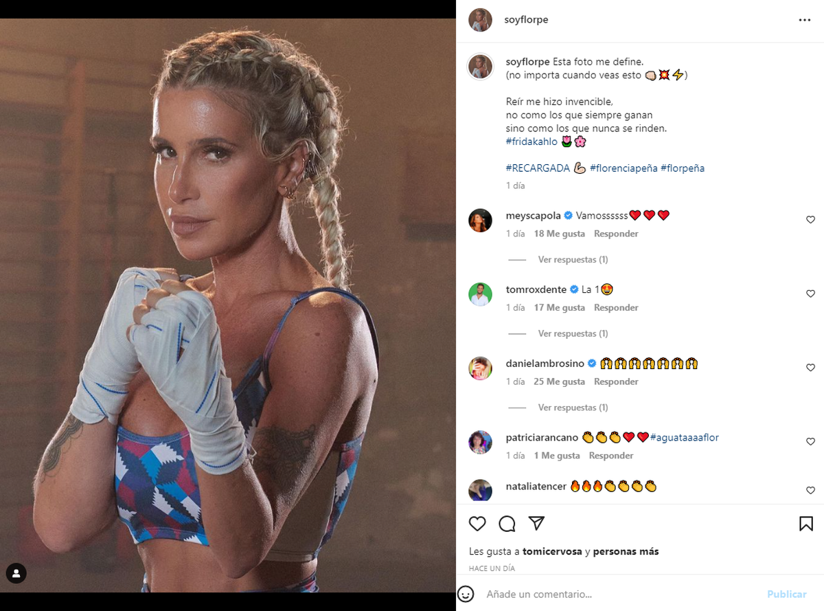 Florencia Peña regresó a Instagram luego de ser censurada por las fotos de Divas Play.