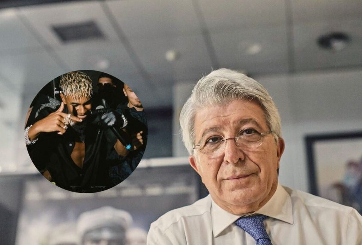 El presidente del Atlético se lo tomó con humor.
