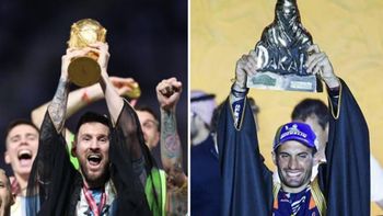 Kevin Benavides y Lionel Messi, unidos por la gloria y el Bisht