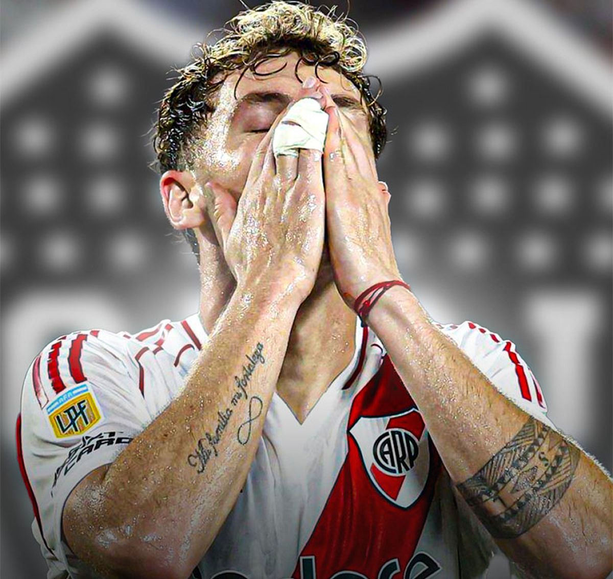 Colidio se lamenta tras la lesión.