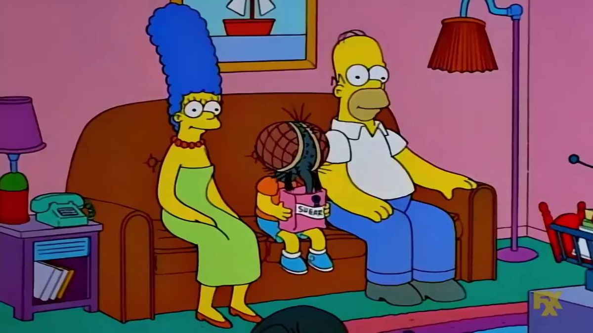 Los Simpson parodiando La Mosca. Los Simpson parodiando La Mosca. 