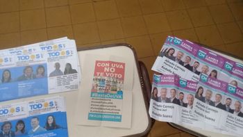 Los afectados por los créditos UVA dejaron un mensaje en el cuarto oscuro