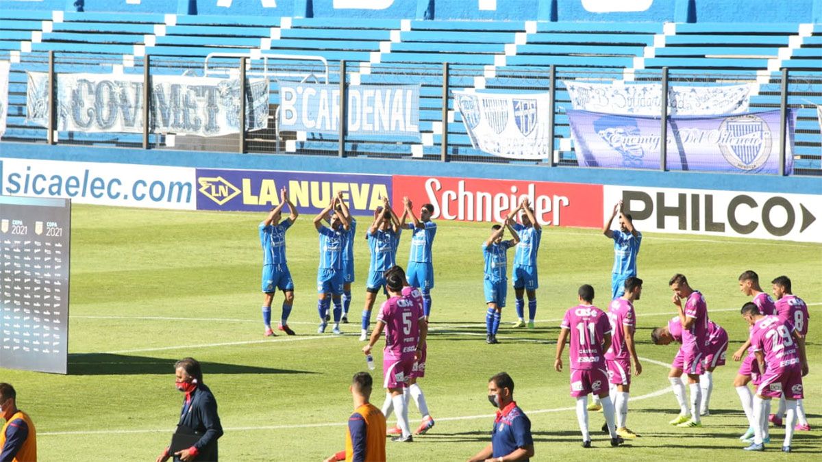 Godoy Cruz tuvo un gran recibimiento. (Fernando Martinez/UNO).