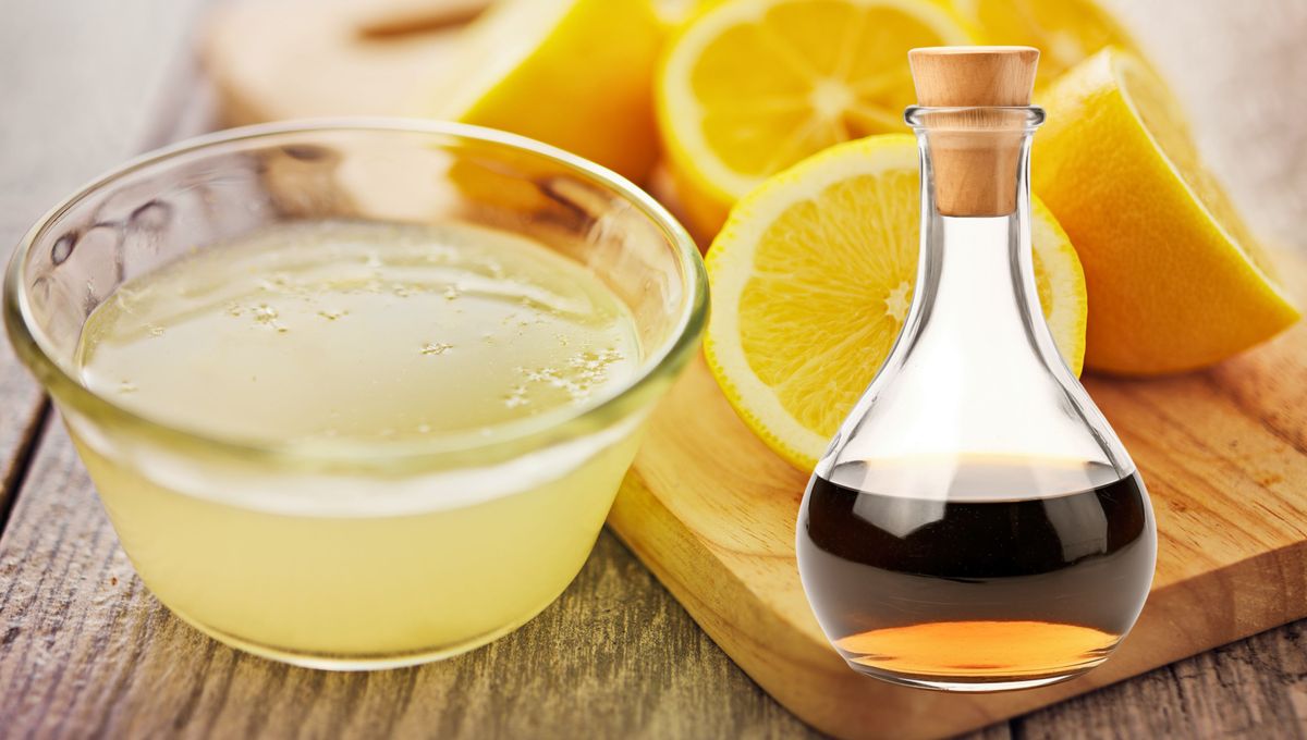 El vinagre y el limón remueven y ablandan las manchas difíciles. El vinagre y el limón remueven y ablandan las manchas difíciles. 