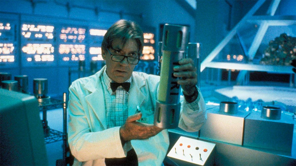 David Warner en Las Tortugas Ninja II (1991).