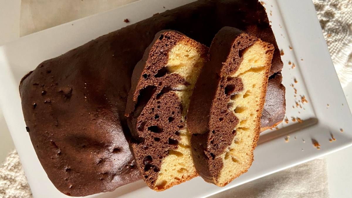 Recetas: budín marmolado fácil y con pocos ingredientes.