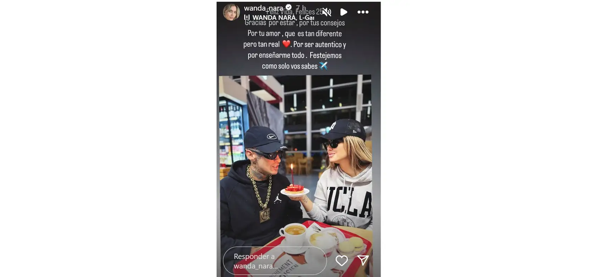 Las fotos de Wanda Nara y L-Gante juntos en Chile: "Festejemos como solo vos sabes". Las fotos de Wanda Nara y L-Gante juntos en Chile: "Festejemos como solo vos sabes".