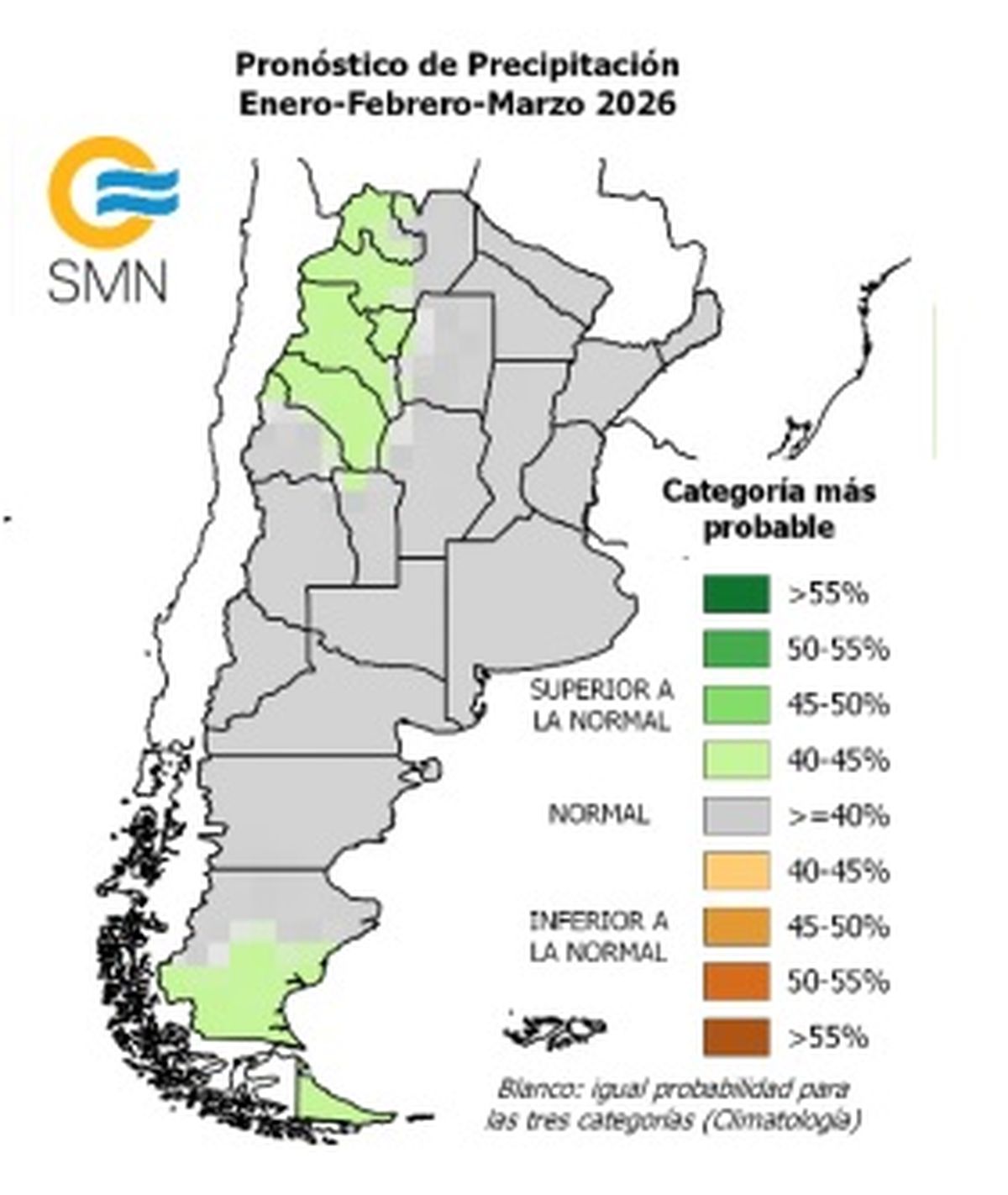 Muchas provincias se ver&aacute;n afectadas por las lluvias.