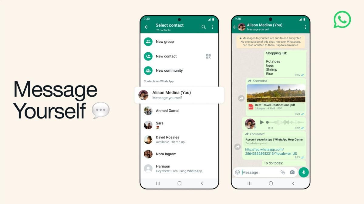 Tecnología. WhatsApp estrenará una función que facilita el envío de mensajes.