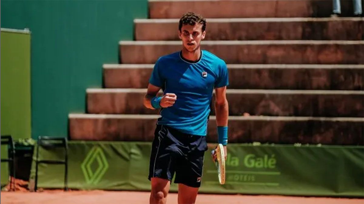 Juan Manuel Cerúndolo aportó grandes noticias en el Challenger de Oreiras