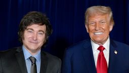 El presidente Javier Milei y su par, Donald Trump.