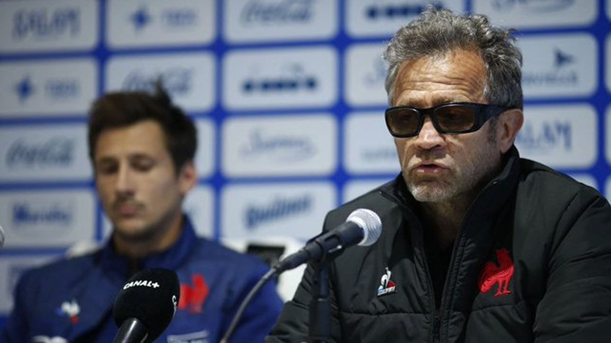 Galthie y Serin, head coach y capitán de Francia.