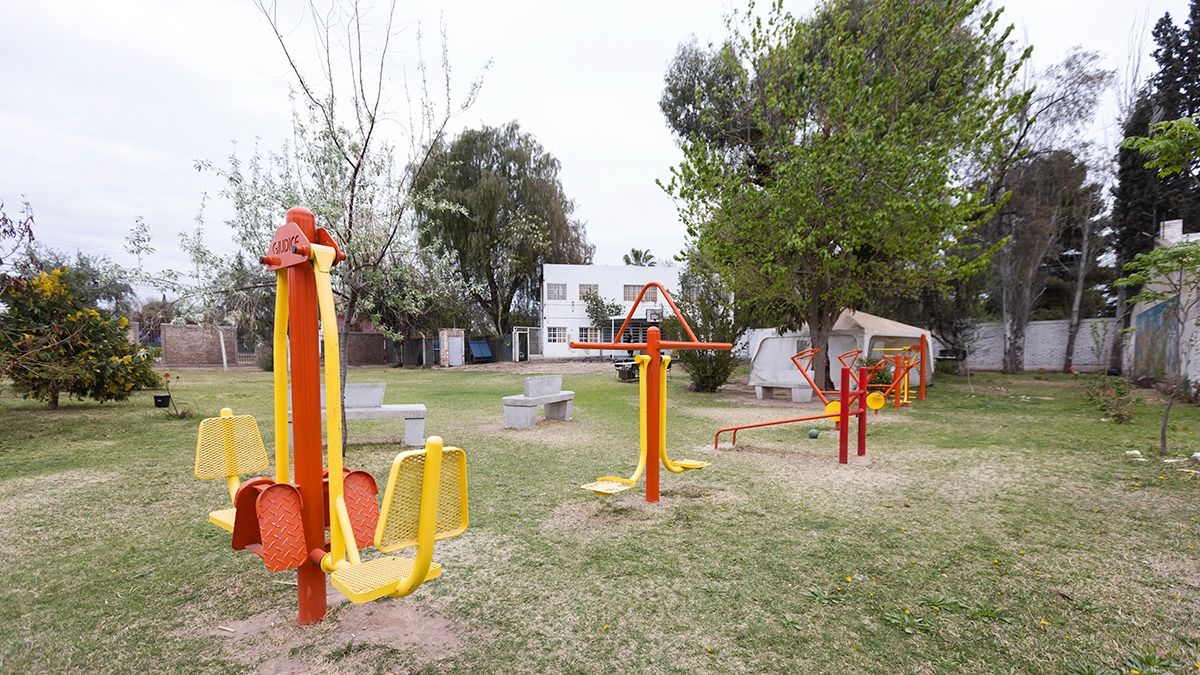 En el parque se disponen aparatos para el ejercicio físico y se hacen talleres artísticos y encuentros grupales. En el parque se disponen aparatos para el ejercicio físico y se hacen talleres artísticos y encuentros grupales.
