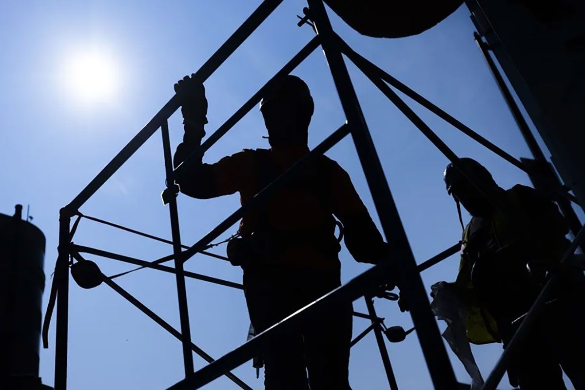 Trabajadores de la construcción en Washington en Estados Unidos (Archivo). Crédito: EFE/EPA/ Jim Lo Scalzo.