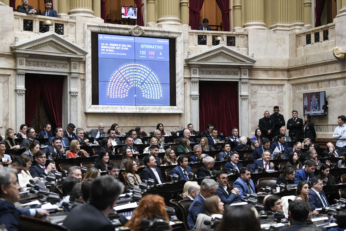 Diputados dejó a gran parte de Mendoza afuera del subsidio de Zona Fría.