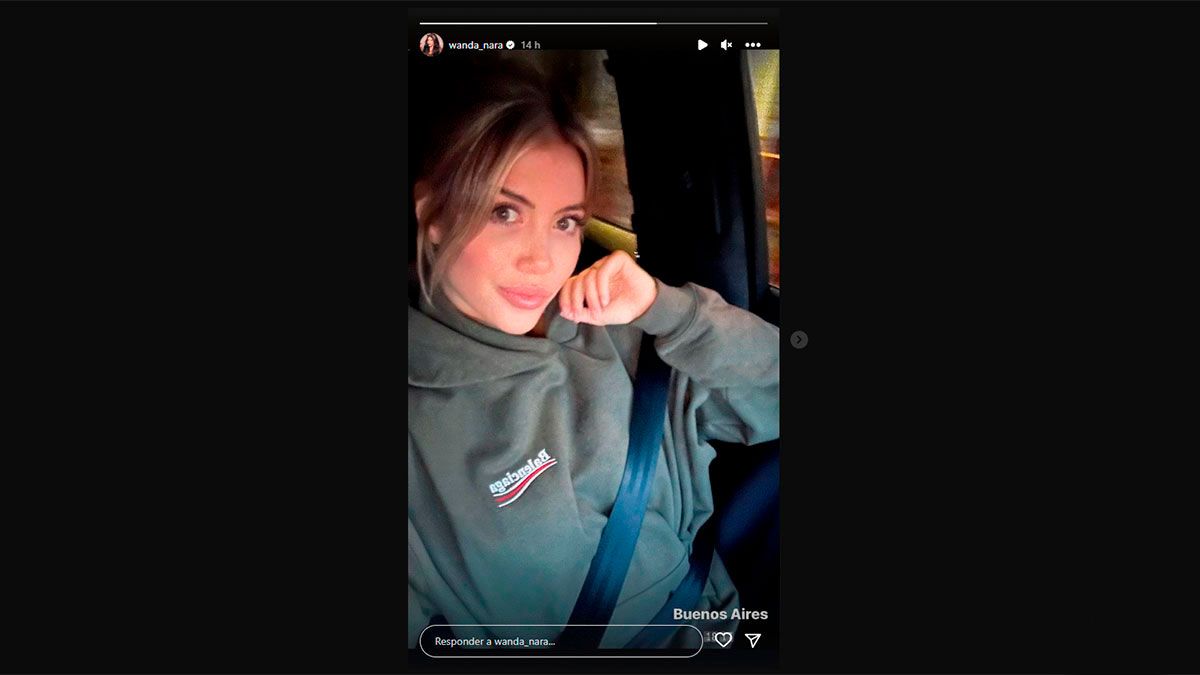 La historia que compartió Wanda Nara en su cuenta de Instagram. La historia que compartió Wanda Nara en su cuenta de Instagram.